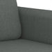 Set de canapele cu perne, 3 piese, gri închis, textil - WALTI WALTI