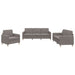 Set de canapea cu perne, 3 piese, gri taupe, material textil - WALTI WALTI