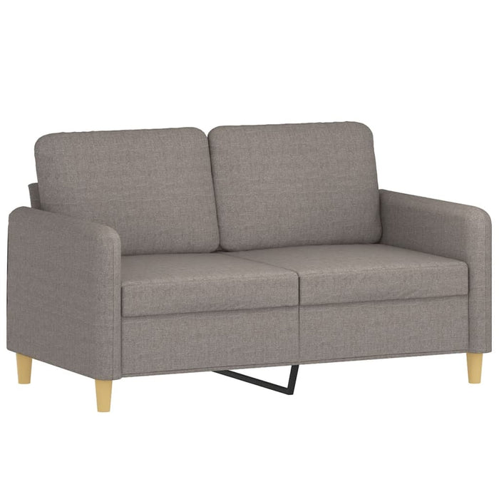 Set de canapea cu perne, 3 piese, gri taupe, material textil - WALTI WALTI
