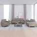Set de canapea cu perne, 3 piese, gri taupe, material textil - WALTI WALTI