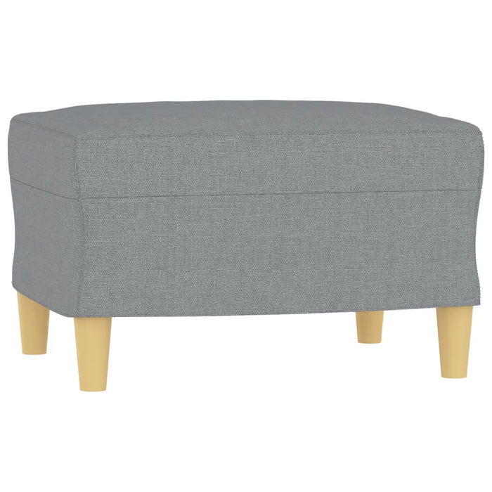 Set de canapele cu perne, 4 piese, gri deschis, textil - WALTI WALTI