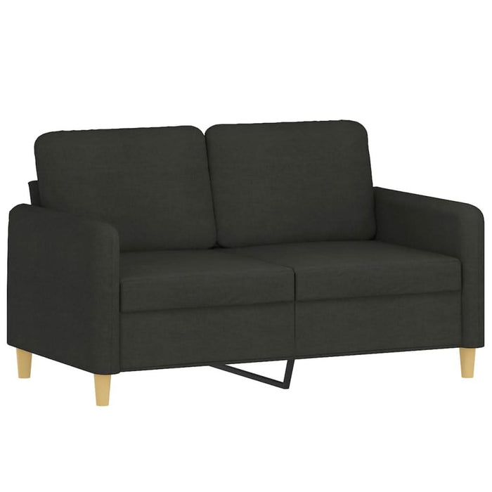 Set de canapele cu perne, 4 piese, negru, textil - WALTI WALTI