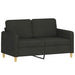 Set de canapele cu perne, 4 piese, negru, textil - WALTI WALTI