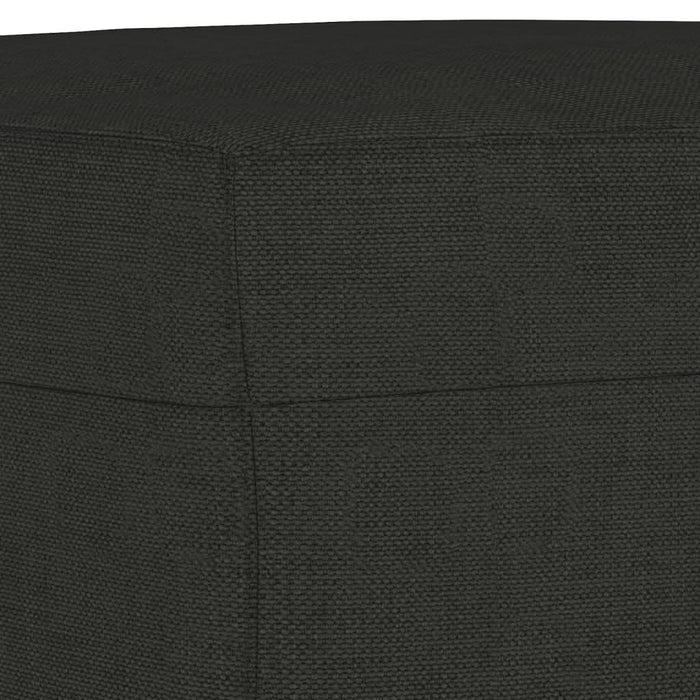 Set de canapele cu perne, 4 piese, negru, textil - WALTI WALTI