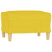 Set de canapele cu perne, 4 piese, galben deschis, textil - WALTI WALTI