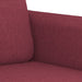 Set canapea cu perne, 4 piese, roșu vin, material textil - WALTI WALTI