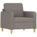 Set de canapea cu perne, 4 piese, gri taupe, material textil - WALTI WALTI