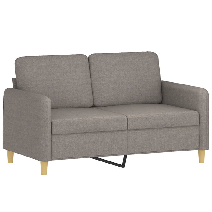 Set de canapea cu perne, 4 piese, gri taupe, material textil - WALTI WALTI