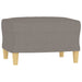Set de canapea cu perne, 4 piese, gri taupe, material textil - WALTI WALTI