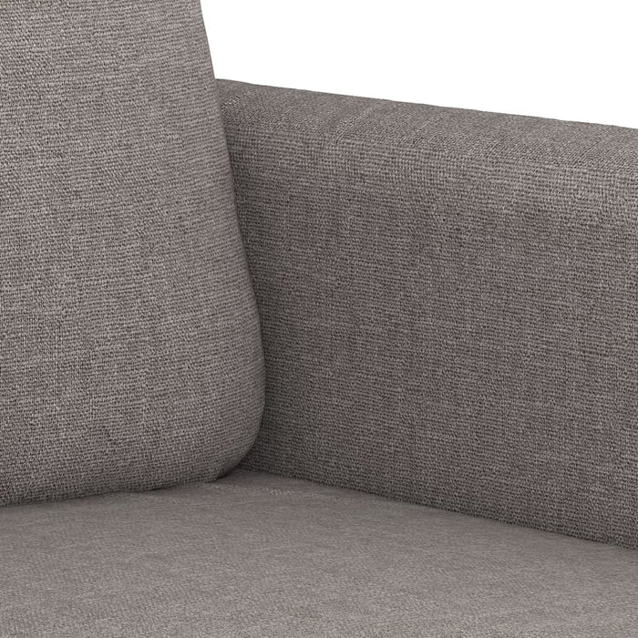 Set de canapea cu perne, 4 piese, gri taupe, material textil - WALTI WALTI