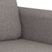 Set de canapea cu perne, 4 piese, gri taupe, material textil - WALTI WALTI