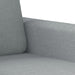 Set de canapele cu perne, 3 piese, gri deschis, textil - WALTI WALTI