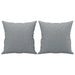 Set de canapele cu perne, 3 piese, gri deschis, textil - WALTI WALTI