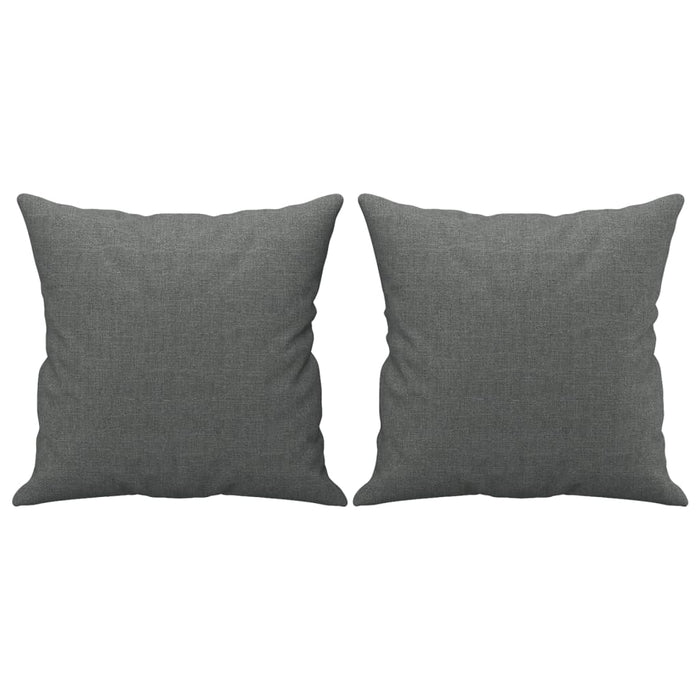Set de canapele cu perne, 3 piese, gri închis, textil - WALTI WALTI