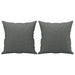 Set de canapele cu perne, 3 piese, gri închis, textil - WALTI WALTI