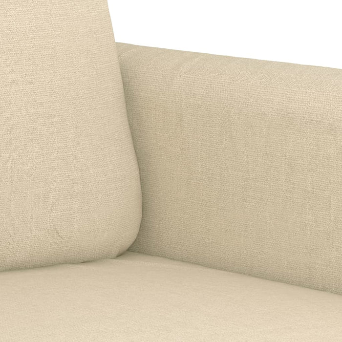 Set de canapele cu perne, 3 piese, crem, textil - WALTI WALTI