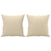 Set de canapele cu perne, 3 piese, crem, textil - WALTI WALTI