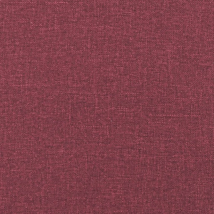 Set canapea cu perne, 3 piese, roșu vin, material textil WALTI