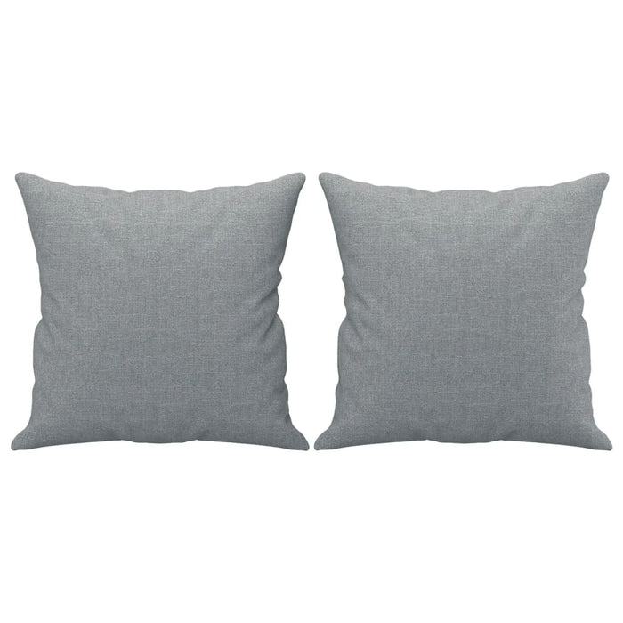 Set de canapele cu perne, 4 piese, gri deschis, material textil - WALTI WALTI