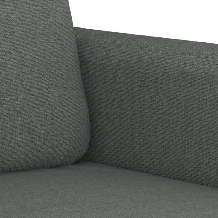 Set de canapele cu perne, 4 piese, gri închis, material textil - WALTI WALTI