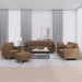 Set de canapele cu perne, 4 piese, maro, textil - WALTI WALTI
