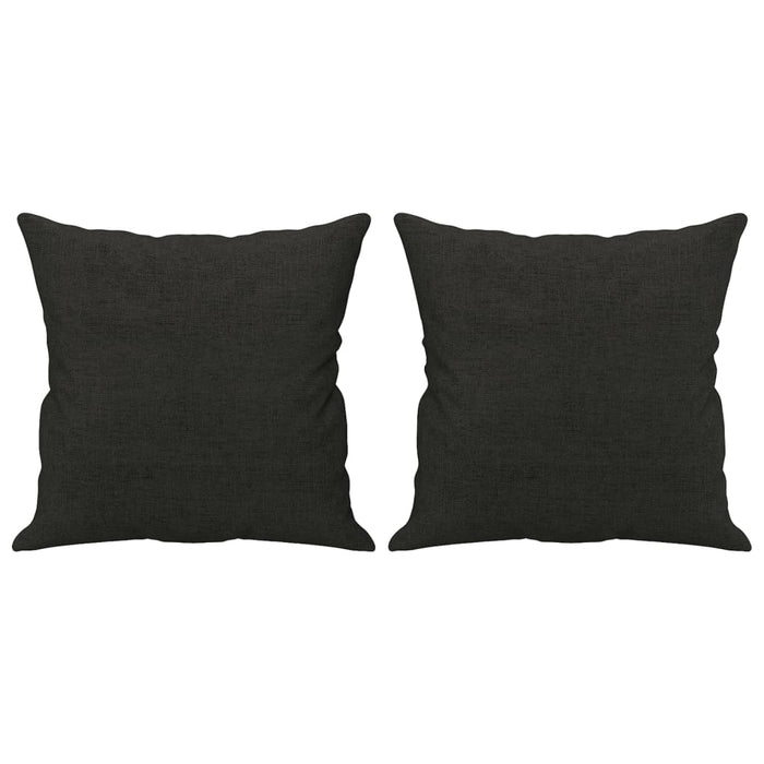 Set de canapele cu perne, 4 piese, negru, material textil - WALTI WALTI