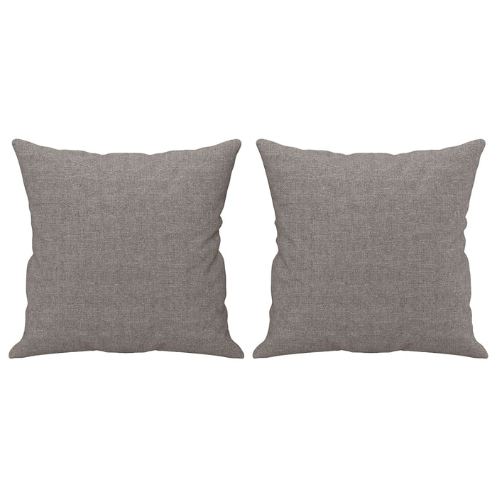 Set de canapele cu perne, 4 piese, gri taupe, textil - WALTI WALTI