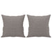 Set de canapele cu perne, 4 piese, gri taupe, textil - WALTI WALTI