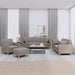 Set de canapele cu perne, 4 piese, gri taupe, textil - WALTI WALTI