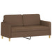 Set de canapele cu perne, 2 piese, maro, textil - WALTI WALTI