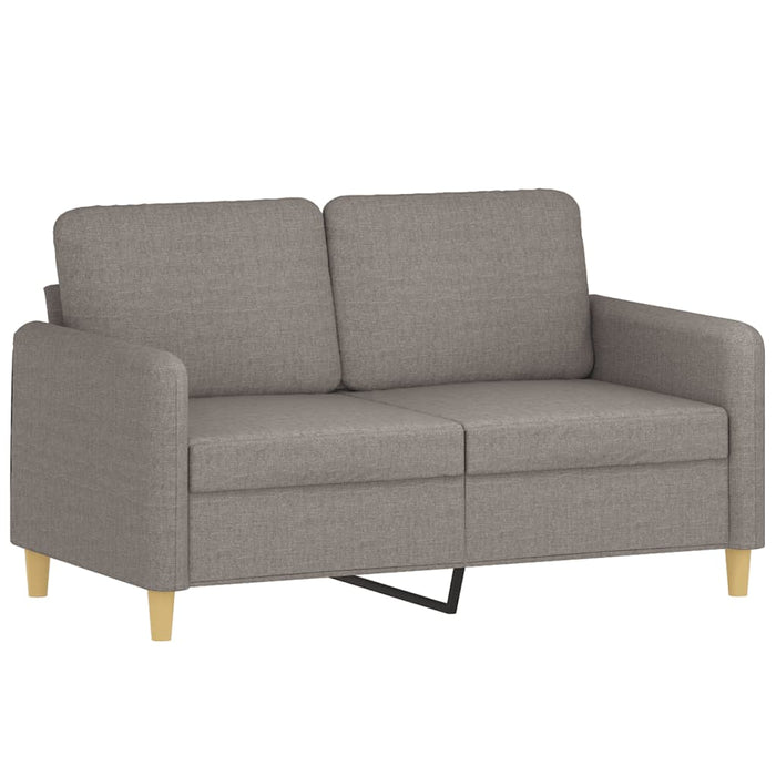 Set de canapea cu perne, 2 piese, gri taupe, material textil - WALTI WALTI
