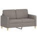 Set de canapea cu perne, 2 piese, gri taupe, material textil - WALTI WALTI