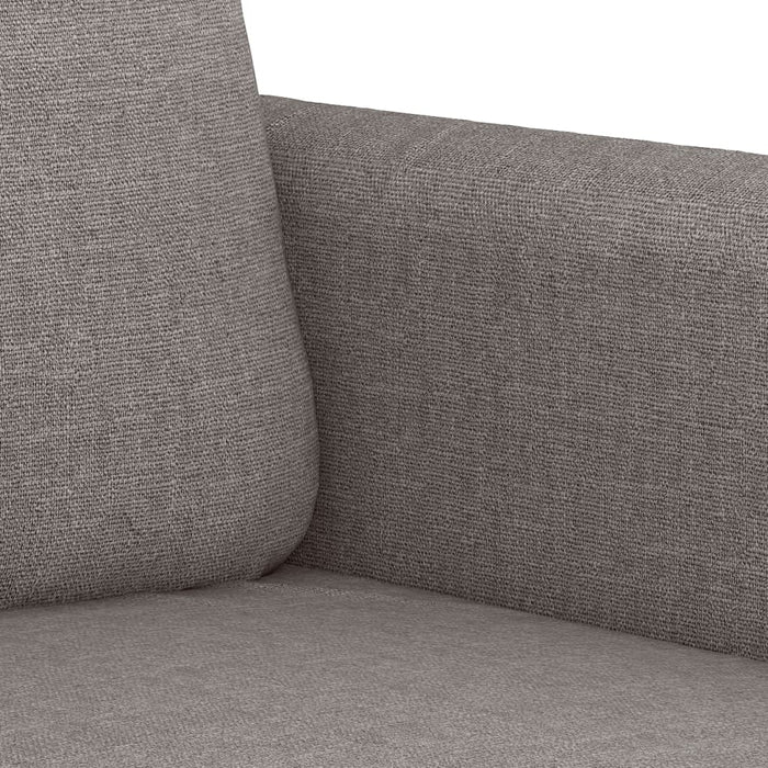 Set de canapea cu perne, 2 piese, gri taupe, material textil - WALTI WALTI