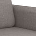 Set de canapea cu perne, 2 piese, gri taupe, material textil - WALTI WALTI