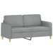 Set de canapele cu perne, 3 piese, gri deschis, textil - WALTI WALTI