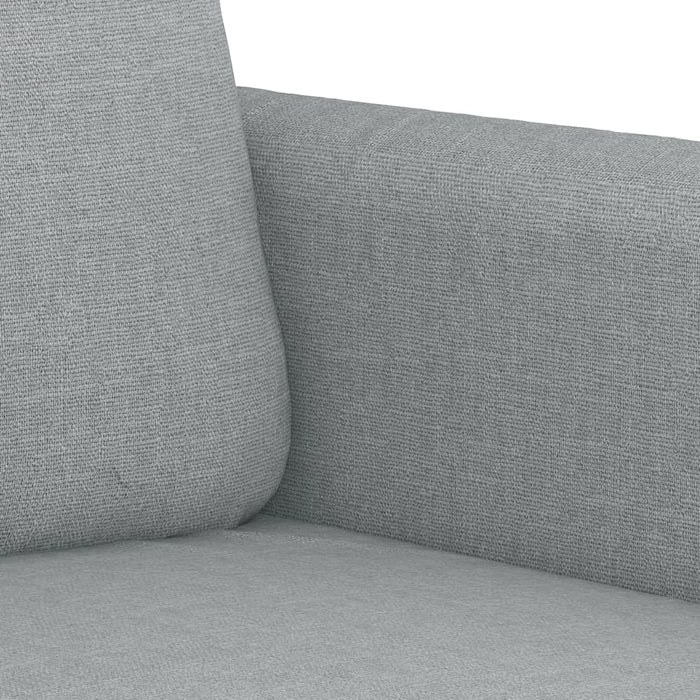 Set de canapele cu perne, 3 piese, gri deschis, textil - WALTI WALTI
