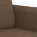 Set de canapele cu perne, 3 piese, maro, textil - WALTI WALTI