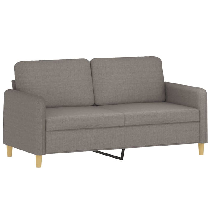 Set de canapea cu perne, 3 piese, gri taupe, material textil - WALTI WALTI