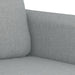 Set de canapele cu perne, 2 piese, gri deschis, material textil - WALTI WALTI
