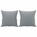 Set de canapele cu perne, 2 piese, gri deschis, material textil - WALTI WALTI