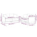Set de canapele cu perne, 2 piese, gri deschis, material textil - WALTI WALTI