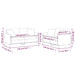 Set de canapele cu perne, 2 piese, maro, textil - WALTI WALTI