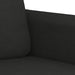 Set de canapele cu perne, 2 piese, negru, material textil - WALTI WALTI