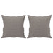 Set de canapele cu perne, 2 piese, gri taupe, textil - WALTI WALTI
