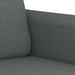Set de canapele cu perne, 3 piese, gri închis, textil - WALTI WALTI
