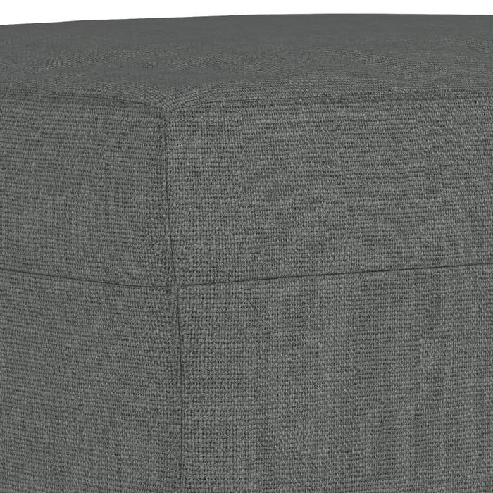 Set de canapele cu perne, 3 piese, gri închis, textil - WALTI WALTI
