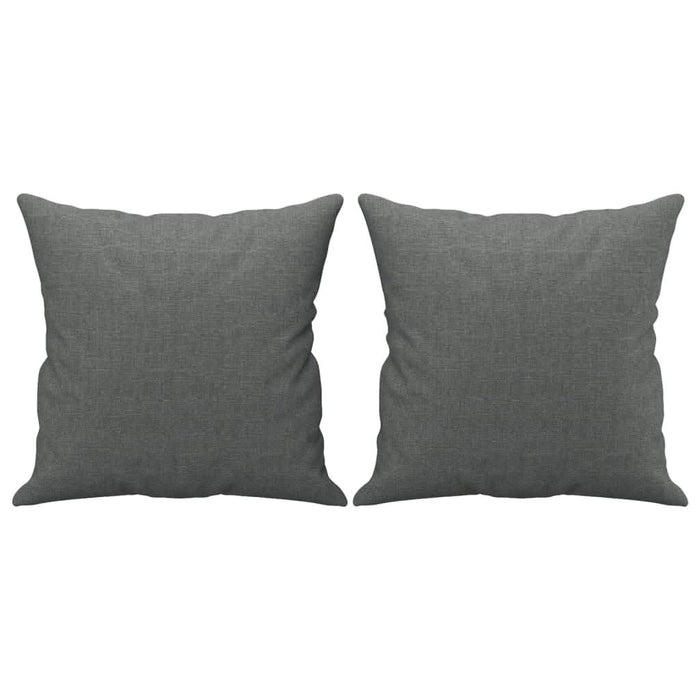 Set de canapele cu perne, 3 piese, gri închis, textil - WALTI WALTI