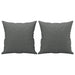 Set de canapele cu perne, 3 piese, gri închis, textil - WALTI WALTI