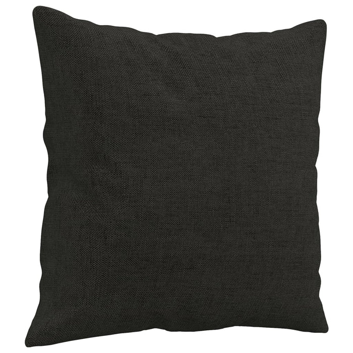 Set de canapele cu perne, 3 piese, negru, textil - WALTI WALTI