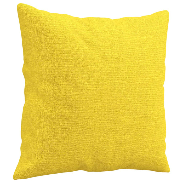 Set de canapele cu perne, 3 piese, galben deschis, textil - WALTI WALTI